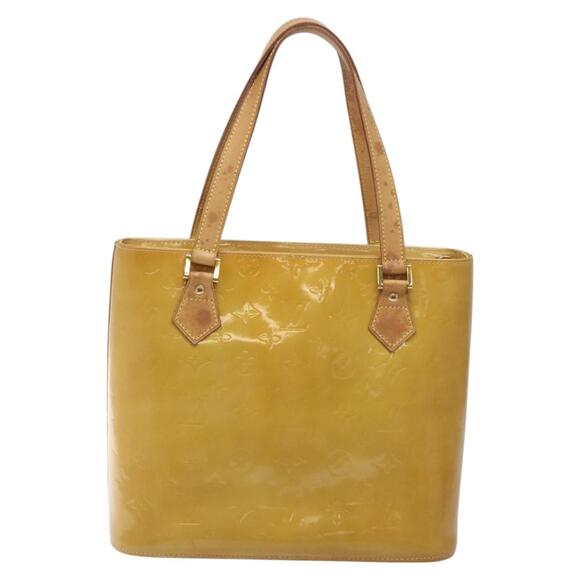 LOUIS VUITTON Monogram Vernis Houston Hand Bag Beige M91004 - Picture 3 of 13